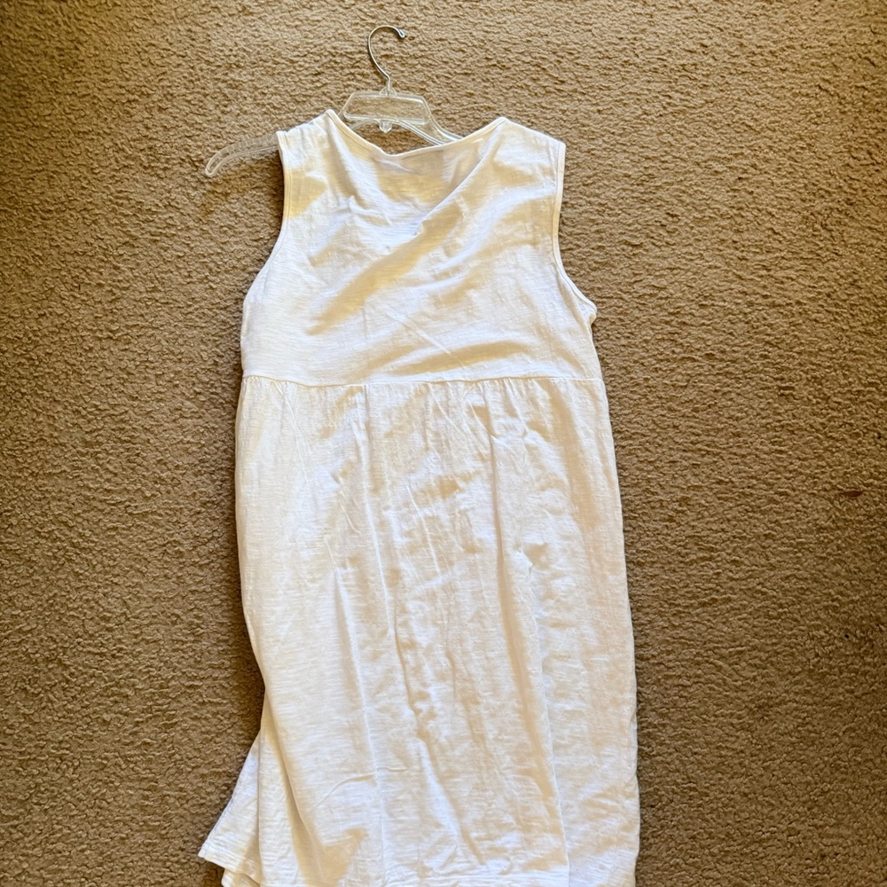 Style & Co. Cream Sleeveless Midi Dress